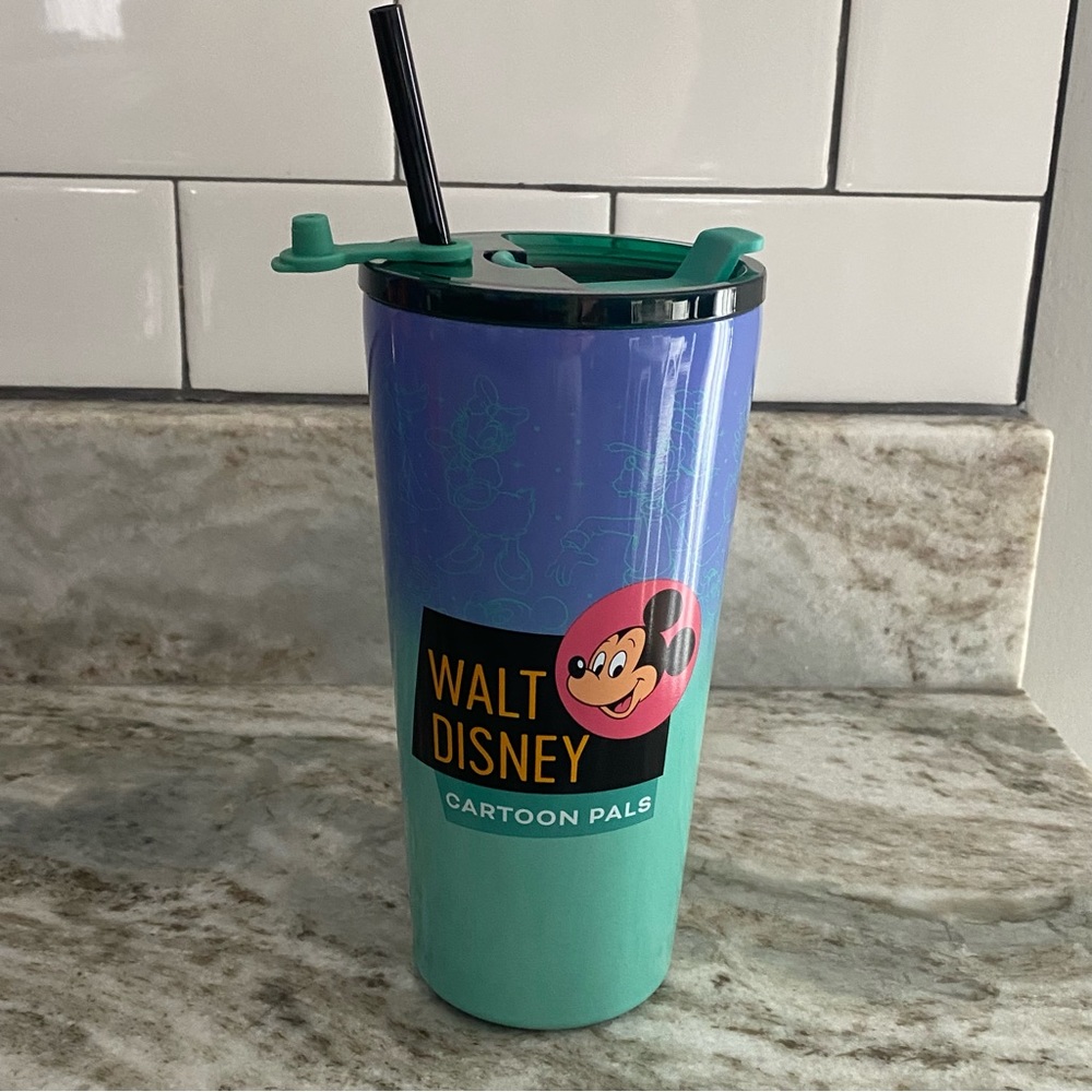 Disney Parks Mickey Mouse Walt Disney Cartoon Pals Stainless Steel Tumbler